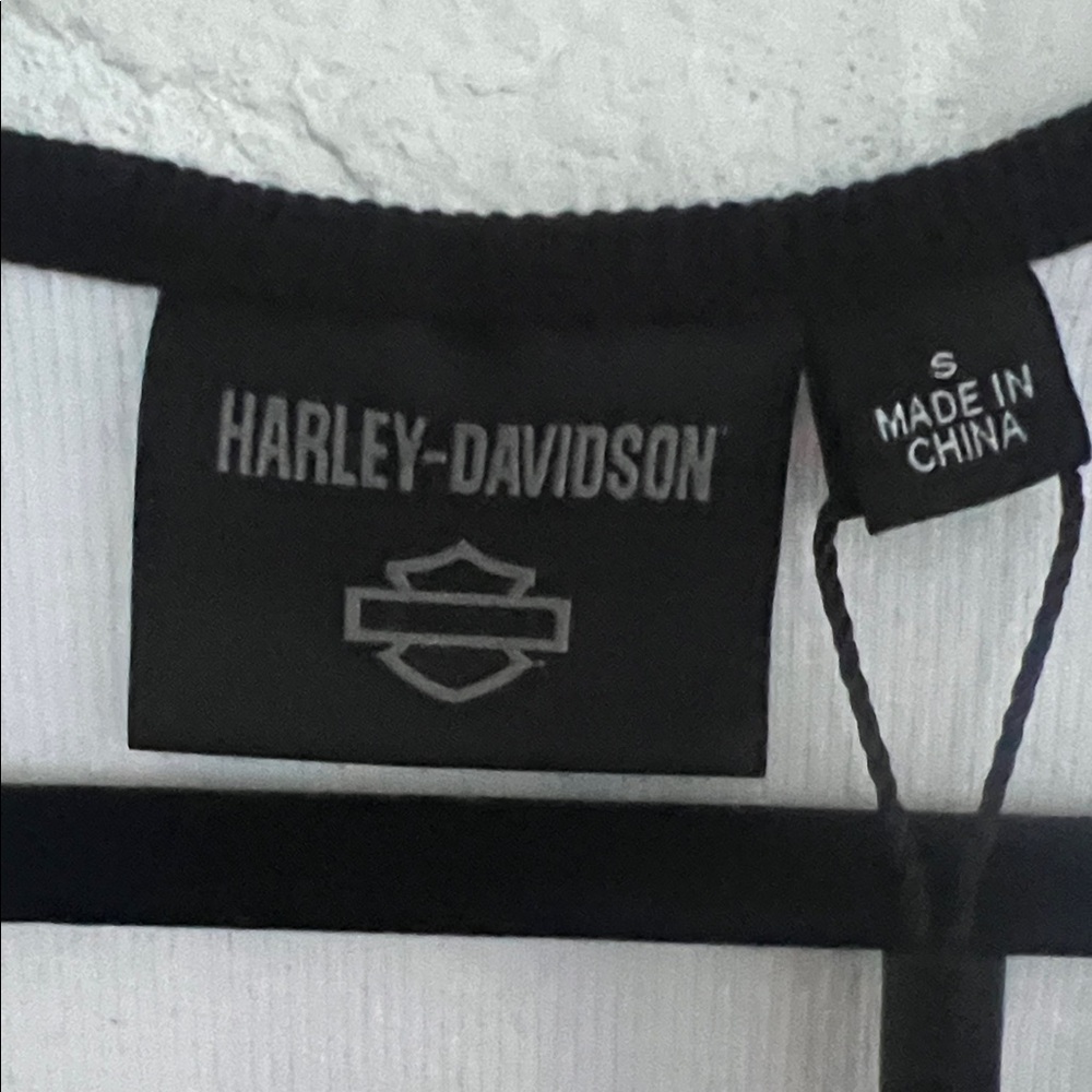 Harley Davidson Women's Black and White Tank Top Size Small - Picture 8 of 11